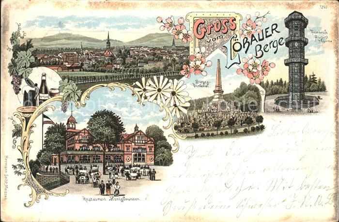 Loebau Sachsen Friedrich August Turm Restaurant Honigb