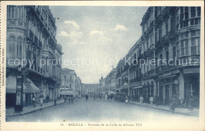 Mellila Entrada de la Calle de Alfonso XIII