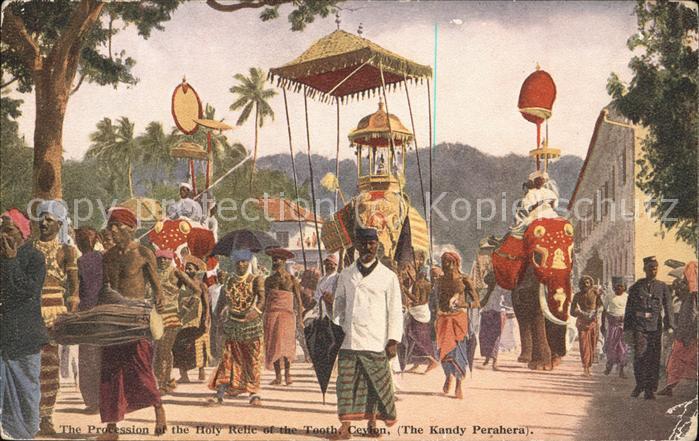 Ceylon Sri Lanka The Procession of the Holy of the Tooth