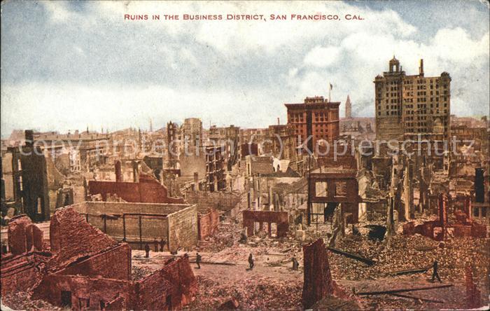 San Francisco California Ruins in The Business District