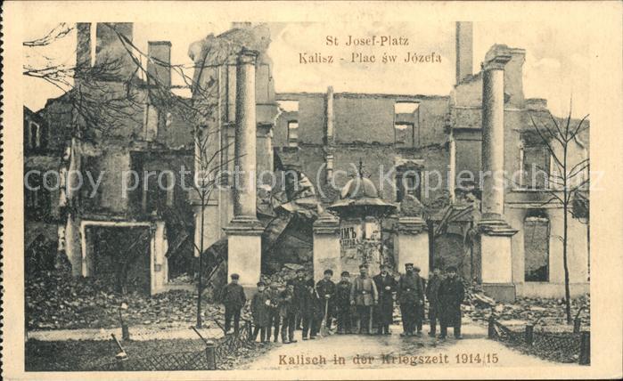 Kalisz St.Josef-Platz mit Soldaten