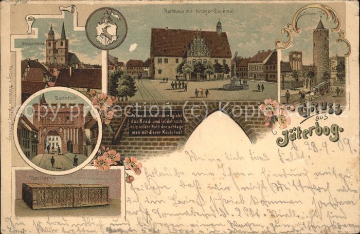 Jueterbog Rathaus mit Krieger-Denkmal