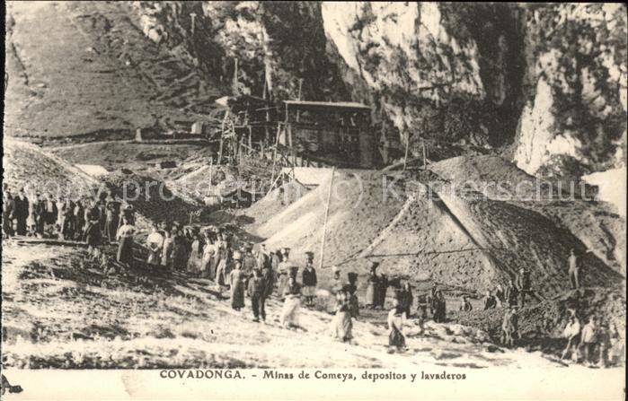 Cangas-de Onis Asturien Minas de Comeya depositos y lavaderos in Covadonga