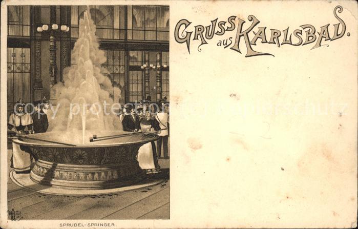 Karlsbad Eger Sprudel-Springer