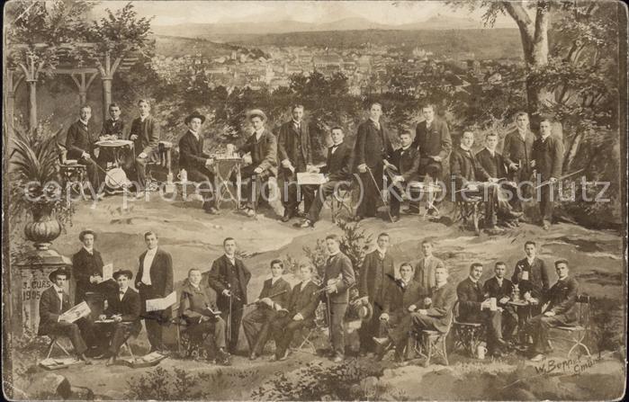 TueBINGEN BW Studenten im 3.Kurs 1905