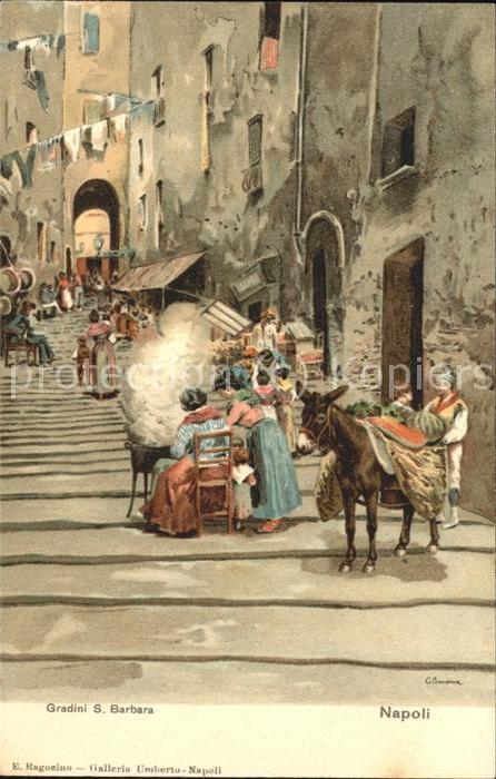 Napoli Neapel Gradini S.Barbara