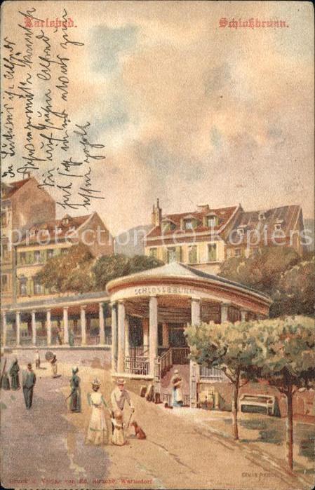 Karlsbad Eger Schloßbrunnen