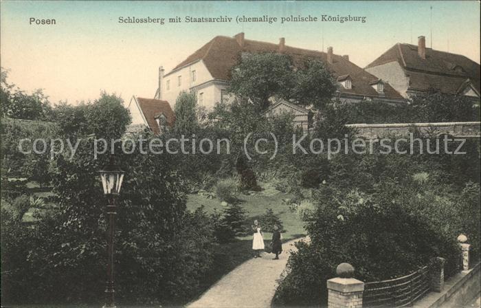 Posen Poznan Schlossberg mit Staatsarchiv (ehem.poln