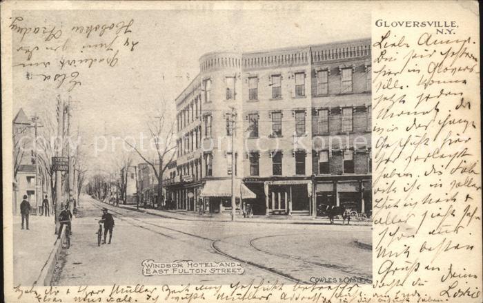 Gloversville East Fulton-Street mit Windsor-Hotel And