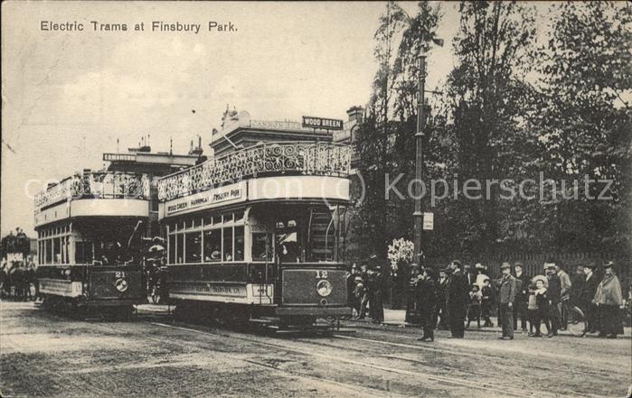 Finsbury Park Electric-Trams (Strassenbahn)
