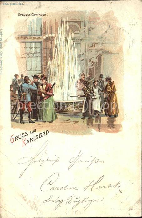 Karlsbad Eger Sprudel-Springer
