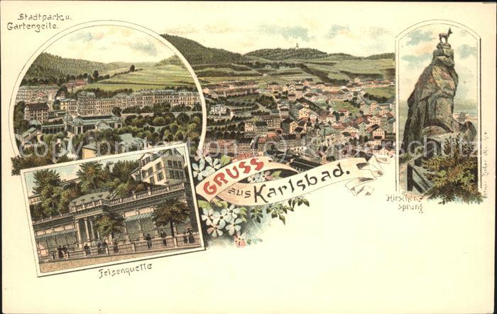 Karlsbad Eger Hirschensprung u.Felswenquelle