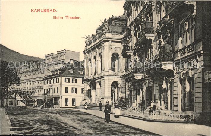 Karlsbad Eger Partie beim Theater