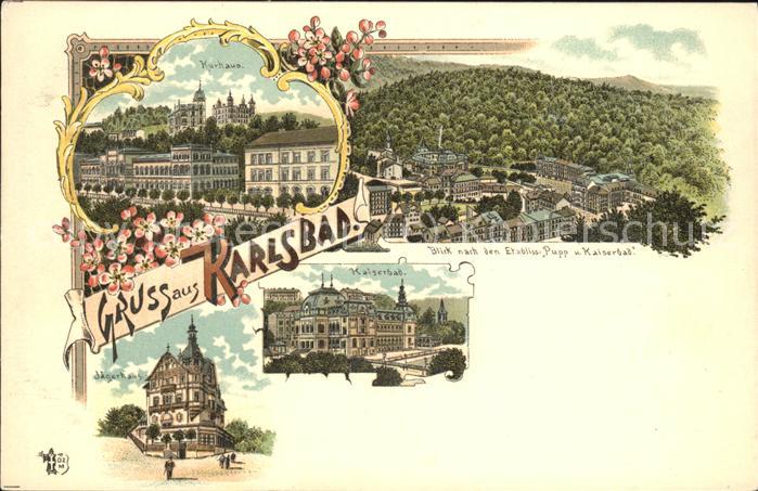 Karlsbad Eger Kurhaus u.Jägerhaus