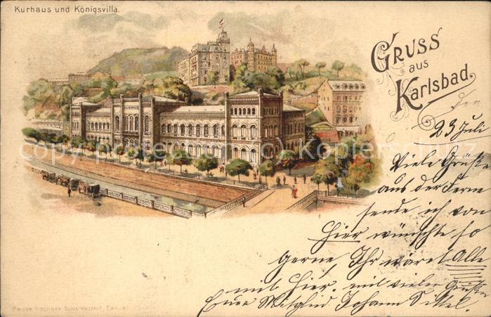 Karlsbad Eger Kurhaus u.Königsvilla