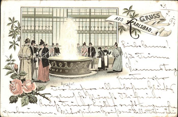 Karlsbad Eger Sprudel (vorläuferkarte)