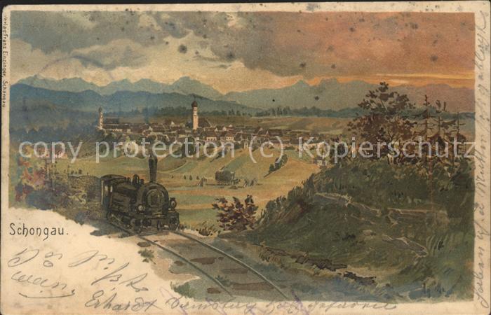 Schongau mit Eisenbahn