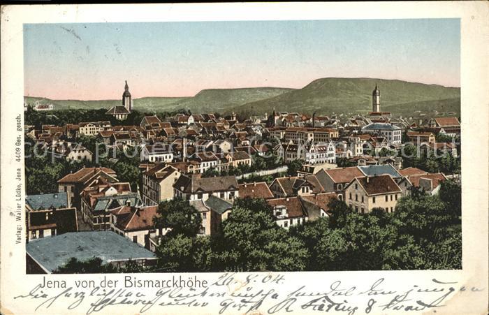 Jena Blick von der Bismarckhoehe