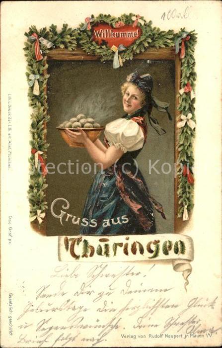 Thueringen Region Thuer.Trchtenmaedchen