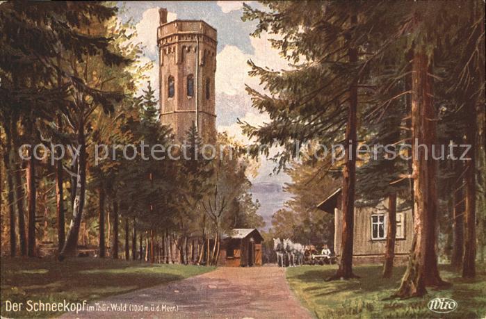 Schmuecke Der Schneekopf mit Pferdegespann