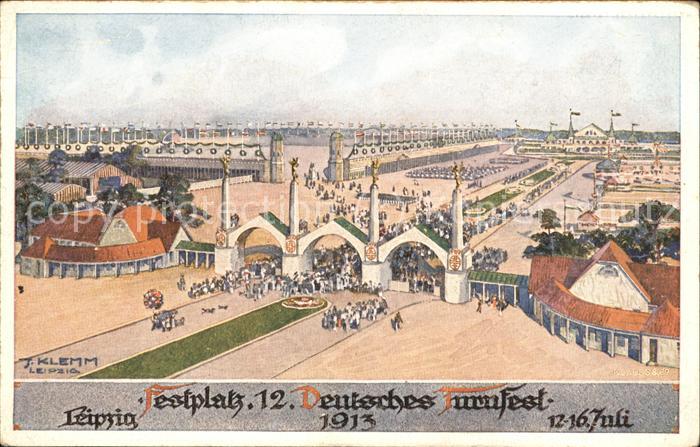 Leipzig Festplatz während des 12.Deutschen Turn