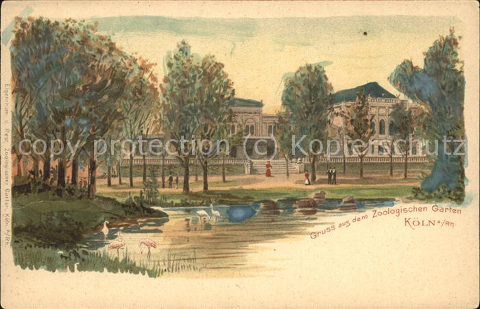 Koeln Rhein Partie aus dem Zoologischen Garten