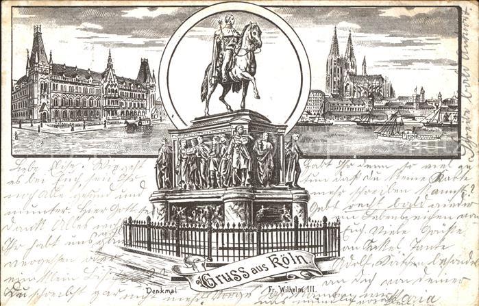 Koeln Rhein Kaiser-Wilhelm-Denkmal