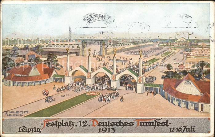 Leipzig Festplatz während des Deutschen Turnfes