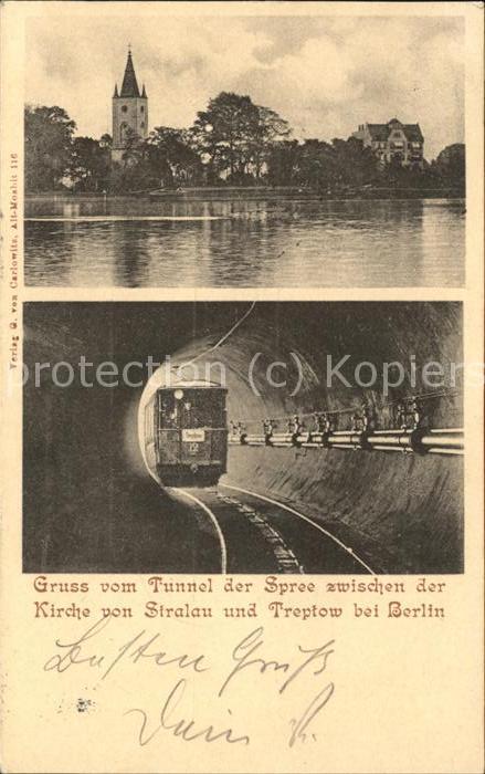 Treptow Berlin Tunnel zwischen Stralau u.Treptow