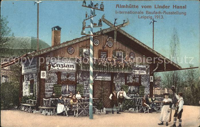 Leipzig Int.Baufach-Ausstellung 1913 (Almhütte