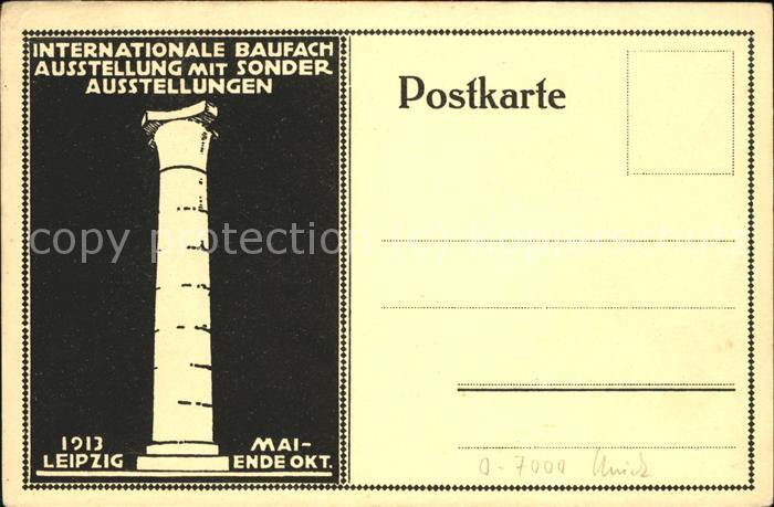 Leipzig Int.Baufach-Ausstellung v.Mai-Oktober 1