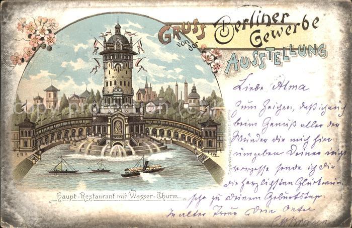 Berlin Gewerbe-Ausstellung mit Hauptrestaurant