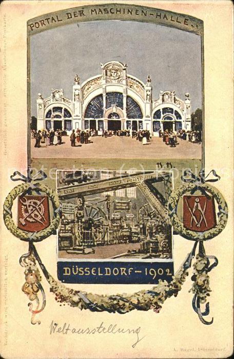 DuessELDORF  CITY Ausstellung 1912 (Portal der Maschinen-Halle)