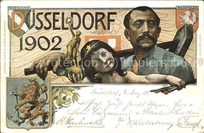 Duesseldorf Ausstellung 1902 (Officielle Postkarte)