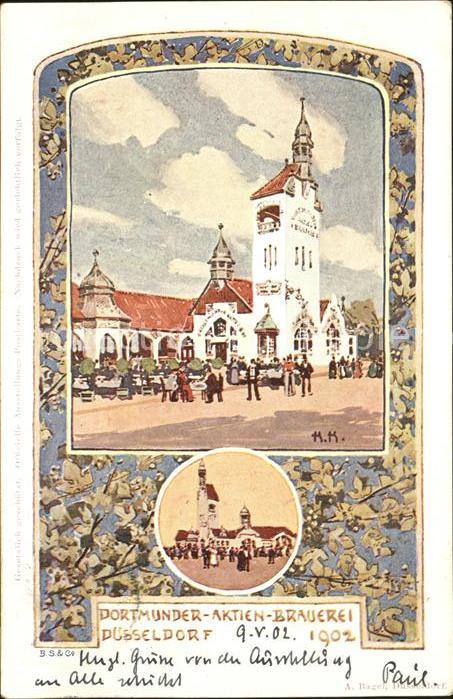 Duesseldorf Ausstellung 1902 mit Vignette (Dortmund