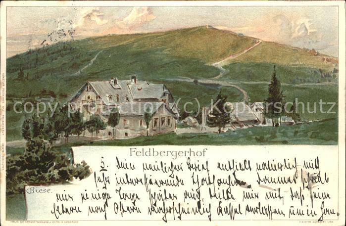 Feldberg Schwarzwald Feldbergerhof (Künstlerkarte v.C.Biese)