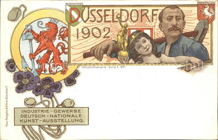 Ausstellung Industrie Gewerbe Kunst Dues Hammer Anker Pokal Pinsel