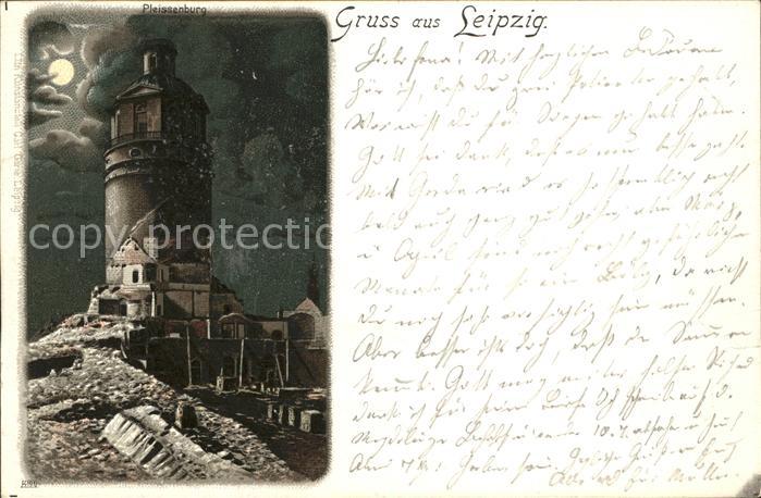 Leuchtturm Lighthouse Pleissenburg Leipzig Bahnpost