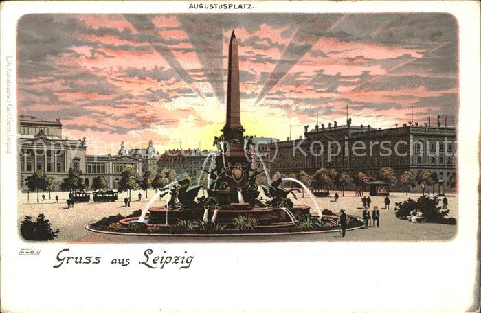 Brunnen Bauwerke Augustusplatz Leipzig