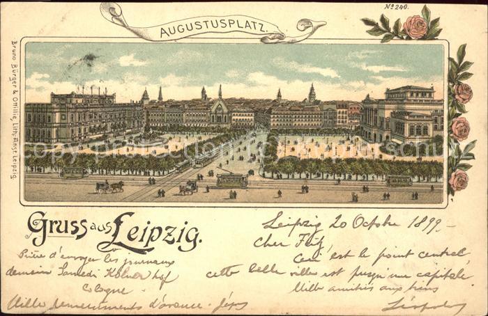 Strassenbahn Leipzig Augustusplatz