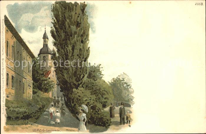 Verlag Buerger Leipzig Nr. 2008 Leipzig-Connewitz Kirche
