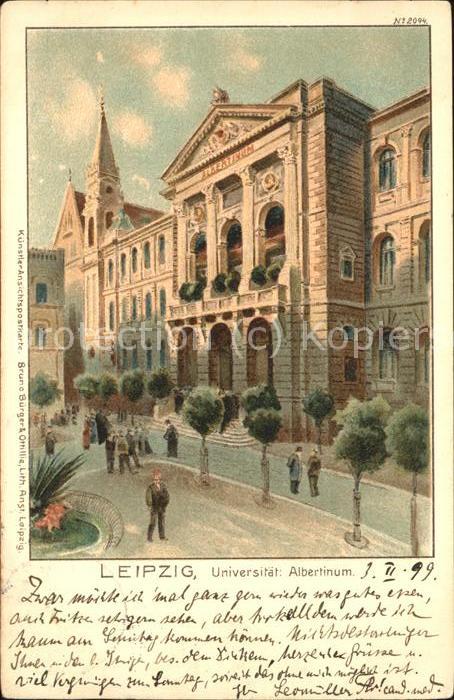 Verlag Buerger Leipzig Nr. 2004 Leipzig Universität Albertinum