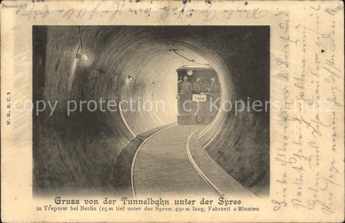 U-Bahn Subway Underground Treptow Tunnelbahn