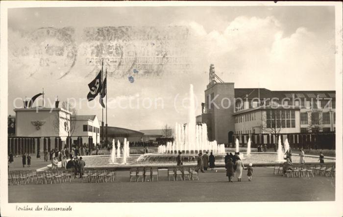 Ausstellung Schaffendes Volk Duesseldorf Fontäne