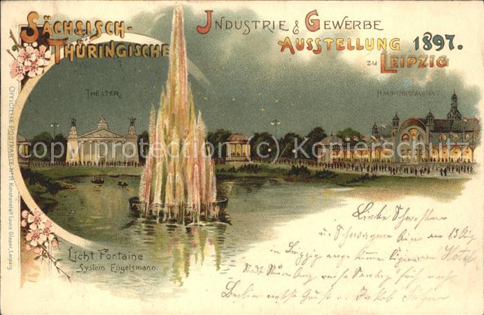 Ausstellung Industrie Gewerbe Leipzig 1897 Nr. 11 Saechsisch-Thueringische Licht