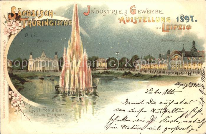 Ausstellung Industrie Gewerbe Leipzig 1897 Nr. 11 Saechsisch-Thueringische Licht