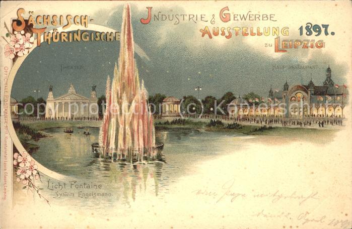 Ausstellung Industrie Gewerbe Leipzig 1897 Nr.11 Saechsisch-Thueringische Licht