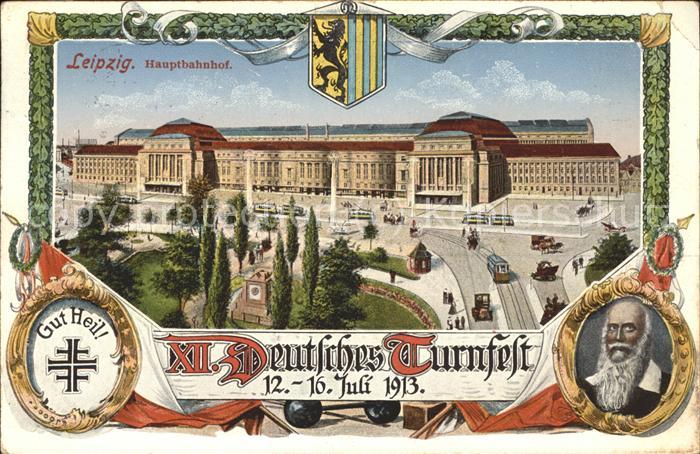 Turnfest Leipzig Hauptbahnhof Strassenbahn