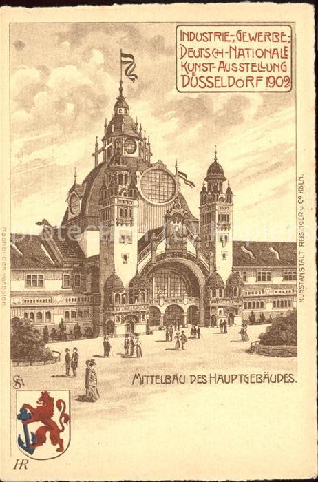 Ausstellung Industrie Gewerbe Kunst Duesseldorf 1902 Hauptgebaeude