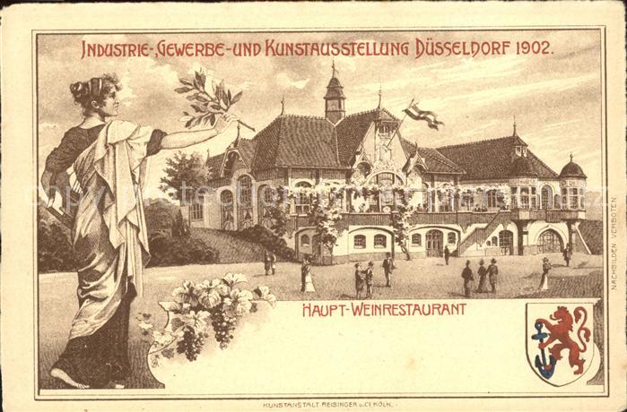 Ausstellung Industrie Gewerbe Kunst Dues Haupt-Weinrestaurant